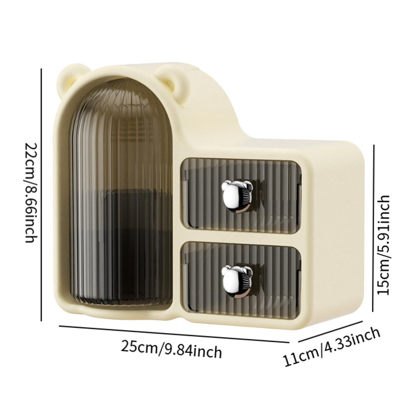 Buy Plastic Cosmetic Organizer with Drawers in Pakistan – Stylish Makeup & Skincare Storage Box